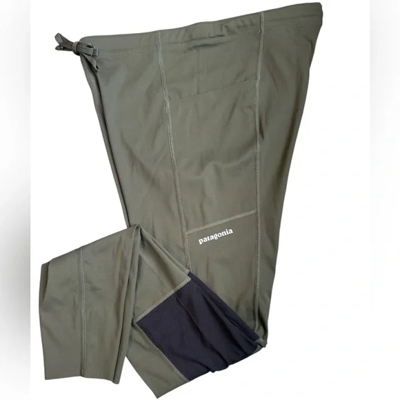 Patagonia Running Tights SizeS Olive Green - Picture 1 of 3